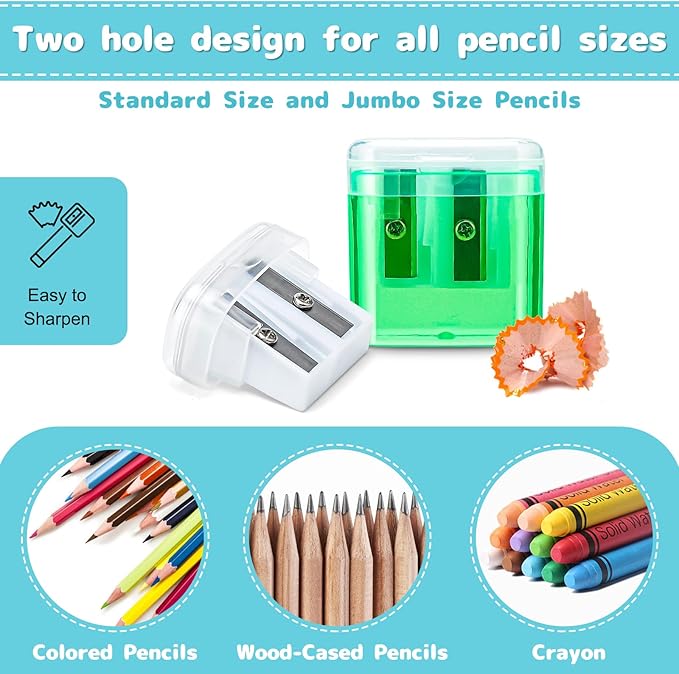 60 Pack Pencil Sharpeners Bulk - Image 3