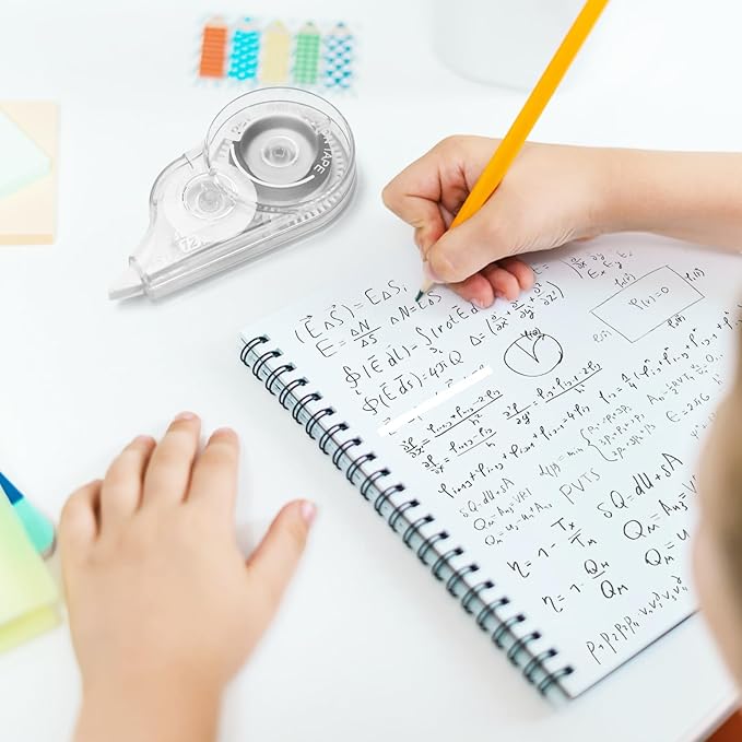 JEFURE 4 Pcs Correction Tape, 39.4 Ft White Wrong Out Tear-Resistant Bulk - Image 5