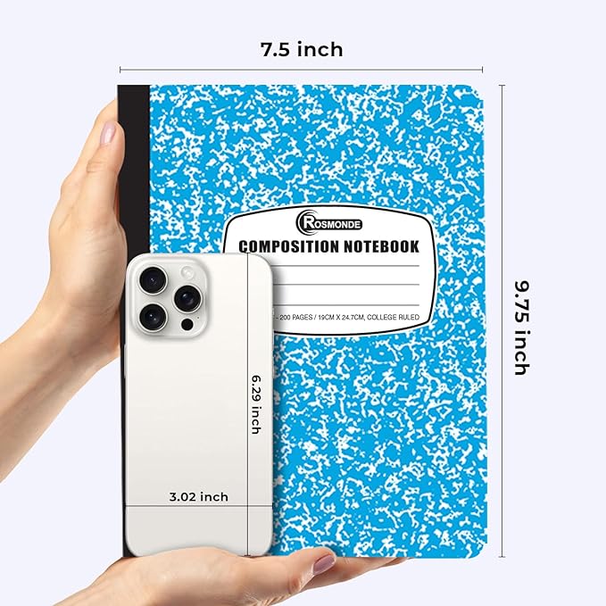 Rosmonde 1000 Pack Composition Notebook Bulk, College Ruled, Pallet of - Image 3