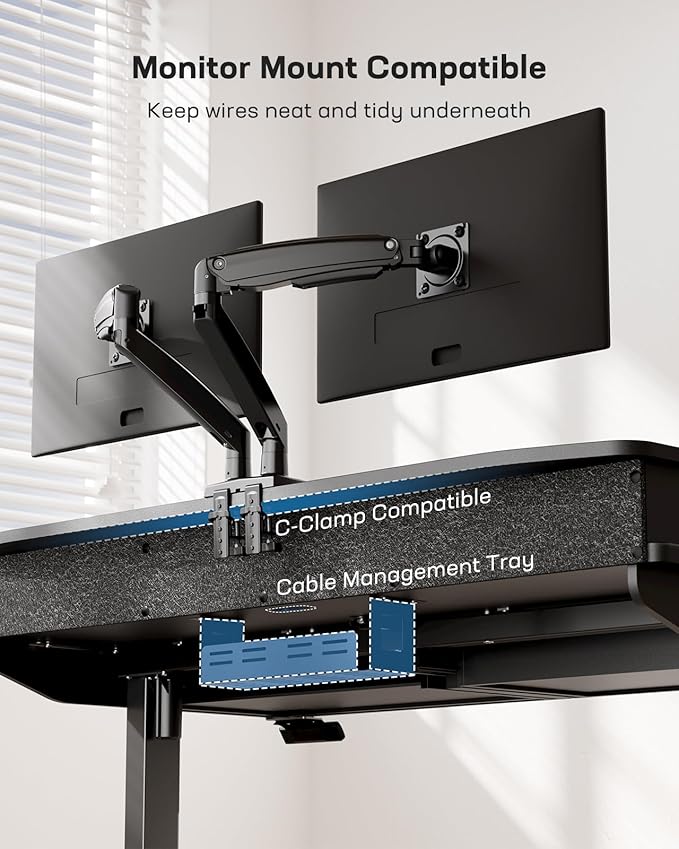 HUANUO 48 x 30 inch Electric Standing Desk - Image 6