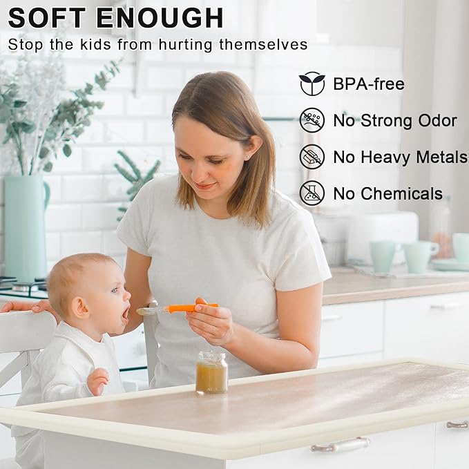 Baby Proof Corners and Edges Protector 18ft, Fireplace Baby Proofing Bumper - Image 3
