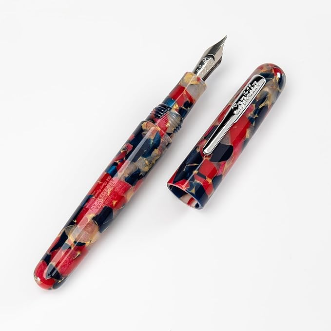 Conklin All American Fountain Pen in Old Glory – Broad Nib, Patriotic Red - Image 3