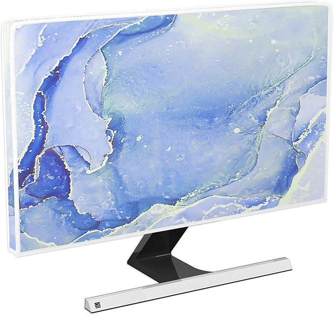 Baocicco Modern Violet Marble Waterproof Computer Monitor Dust Cover by Baocicco