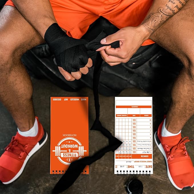 gisgfim 8 Pack Fitness & Workout Notebook Bulk Workout Log Fitness Journal - Image 7