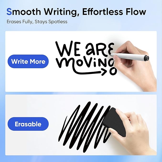 VUSIGN 36" x 24" Magnetic Whiteboard - Image 3
