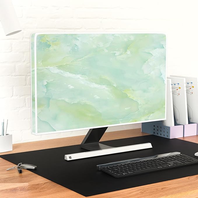 Baocicco Sage Green Marble Waterproof 32 Inch Anti-Static Dustproof LCD/LED/HD - Image 6