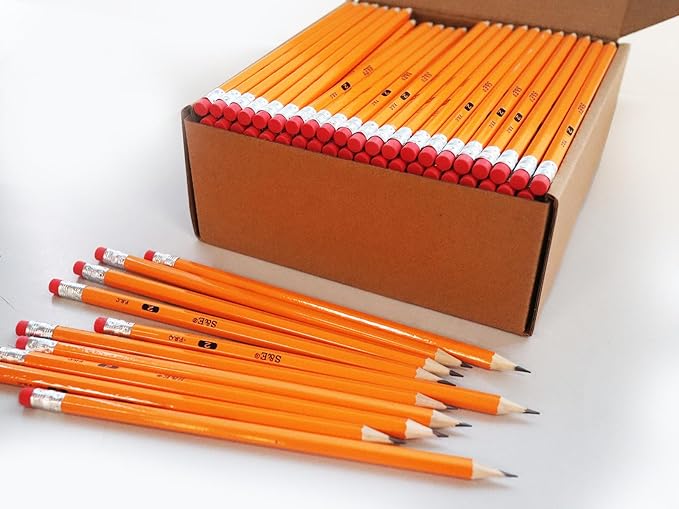 S & E TEACHER'S EDITION Woodcased #2 Pencils, Pre-sharpened, HB Lead Bulk Box - Image 4
