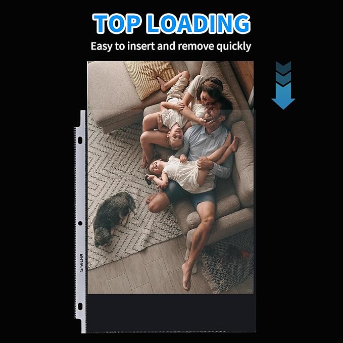 Sheet Protectors 400 Page, Page Protector 8.5" x 11" ，Upgraded Clear Plastic - Image 9