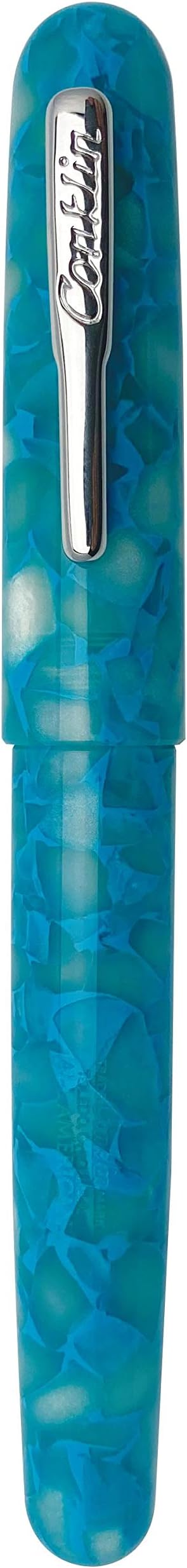 Conklin All American Fountain Pen in Turquoise Serenity – Medium Nib, Versatile - Image 2