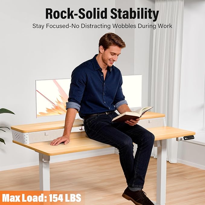 Kingant 55 x 24 Inch Electric Standing Desk - Image 6