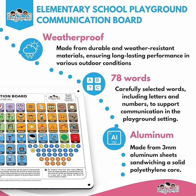 Weather-Proof Aluminum School Playground Communication Board - Image 8