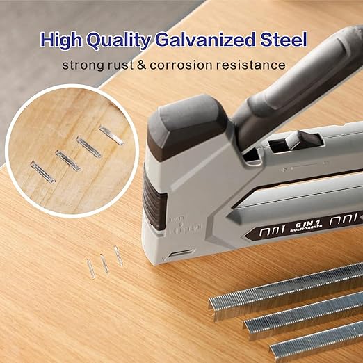 HW HAMWOO 20 Guage Galvanized T/50 Staples, 5 Sizes Assorted Size Project Pack - Image 3