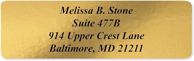 Gold Foil Personalized Return Address Labels - Image 5