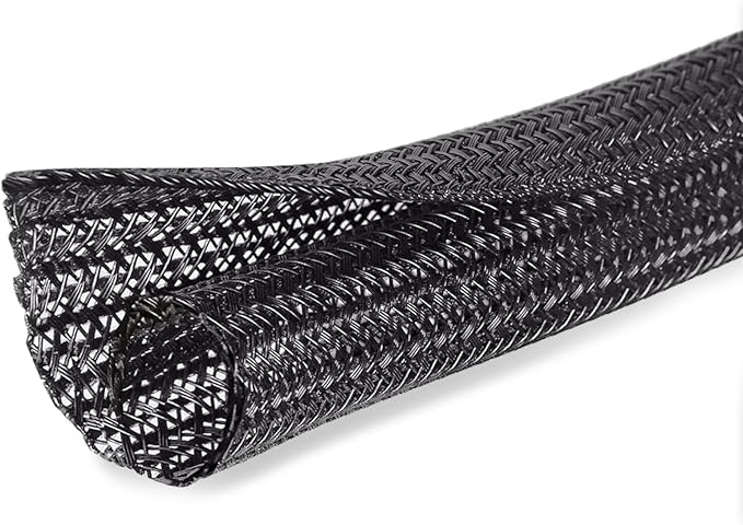 Moxita 25ft - 1/2 inch Cord Protector Cable Sleeve Split Wire Loom Tubing by Moxita