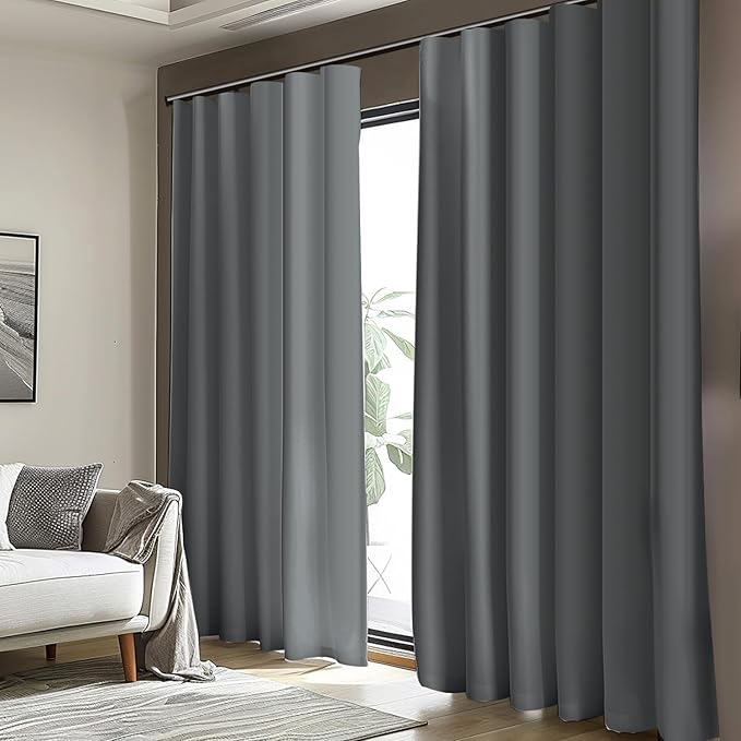 Cbsroro Room Divider Blackout Curtain Track Curtains Wall Dividers Panels Screen - Image 3