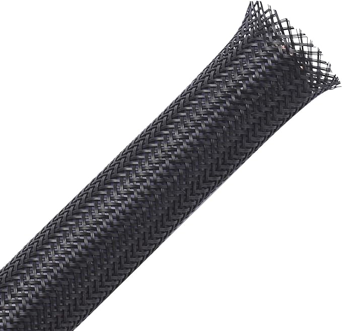 100ft - 1/8 inch PET Expandable Braided Sleeving – Black – Alex Tech Braided by AlexTech