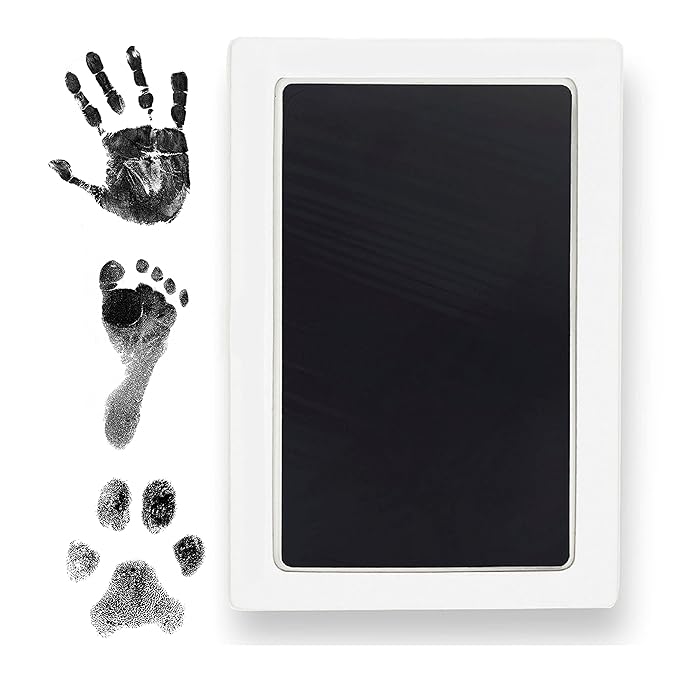Large Clean Touch Ink Pad for Baby Handprints and Footprints – Inkless Infant by TinyGifts