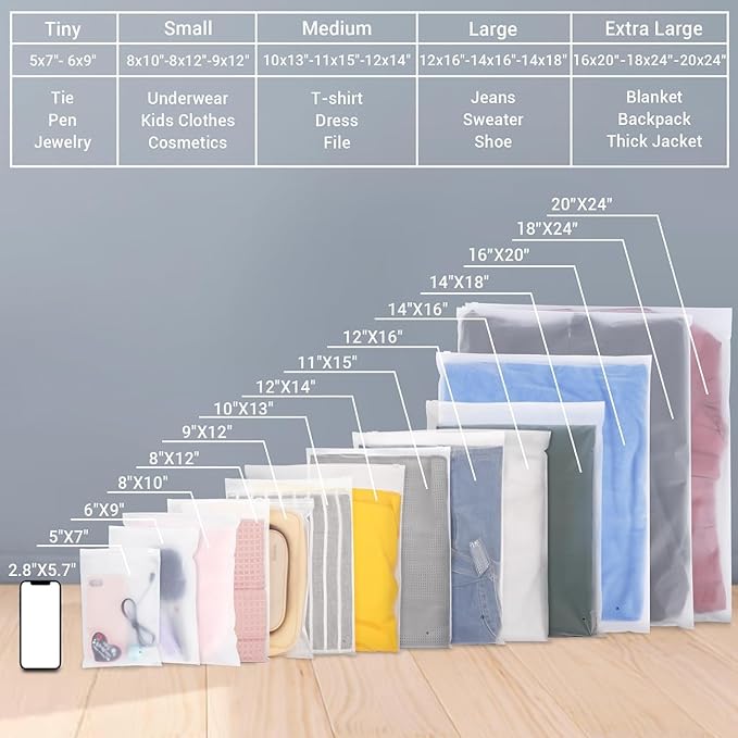 Svaldo Frosted Poly Plastic Bags - Image 7