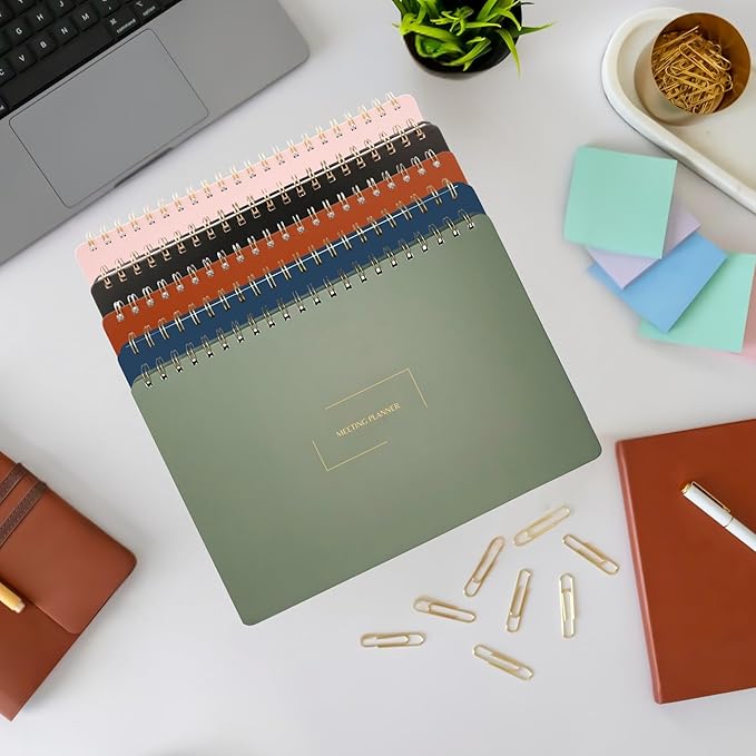 Merely Home | Meeting Notebook for Work | 8.25" x 11.75" | Project Planner | - Image 8