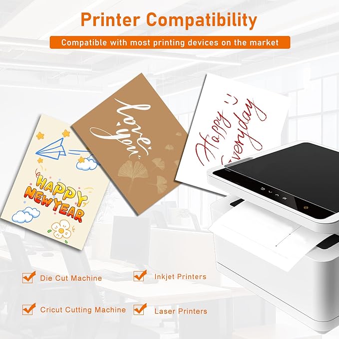28 Sheets Brown Cardstock 8.5 x 11 Printer Paper, 92lb Heavyweight Thank You - Image 4