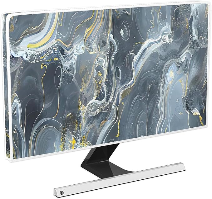 Baocicco Gray Gold Marble Waterproof 32 Inch Anti-Static Dustproof LCD/LED/HD by Baocicco