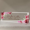 Personalized Name Plate for Desk, Custom Desk Name Plate, Acrylic Name Plate by EOBIBIFUN