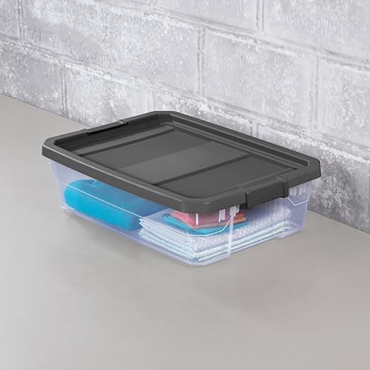 Sterilite 24-Pack Modular Stacker Box, Durable Clear Plastic Storage Bins - Image 4