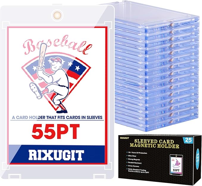 25-Pack Sleeved Magnetic Card Holders by Unknown