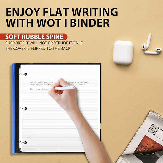 WOT I 1 Inch Telescoping 3 Ring Binder 12 Pack, Expandable Flexible Binder - Image 3