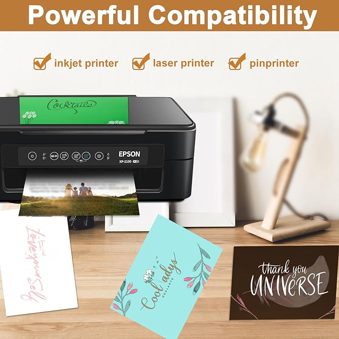 Silunkia 40 Sheets Coffee Shimmer Cardstock 8.5 x 11 Crafts Paper, 75lb Thick - Image 5