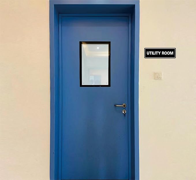 Utility Room Sign, Premium Durable Acrylic Material, Super Strong Adhesive - Image 4
