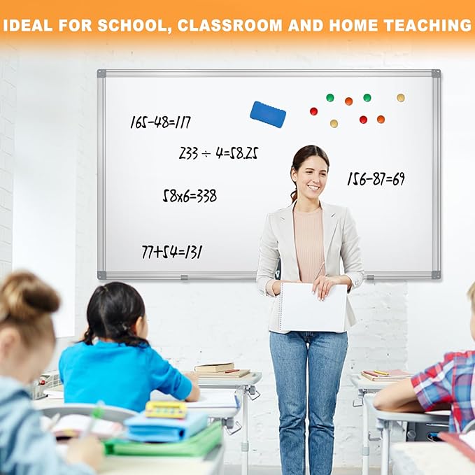 H-Qprobd Dry Erase Board for Wall 60"x40" Aluminum Presentation Magnetic - Image 4