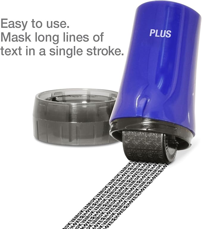 Guard Your ID Advanced Roller 2.0 Identity Theft Prevention Security Stamp Blue - Image 3