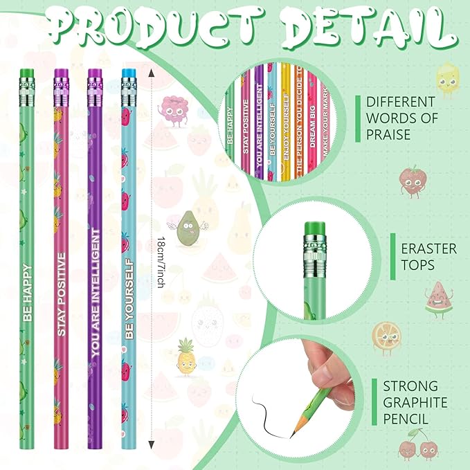 Leinuosen 60 Pcs Scented Pencils Bulk - Image 2