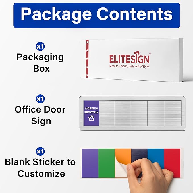 Office Door Signs with 5 Printed Status Options – Do Not Disturb, Out of Office - Image 7