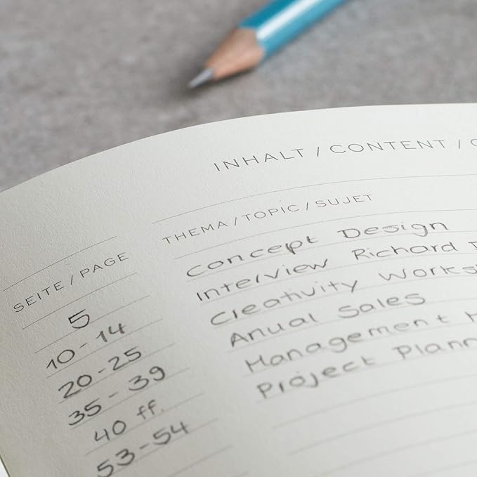 LEUCHTTURM1917 - Notebook Hardcover Master Slim A4+ - 123 Numbered Pages - Image 4