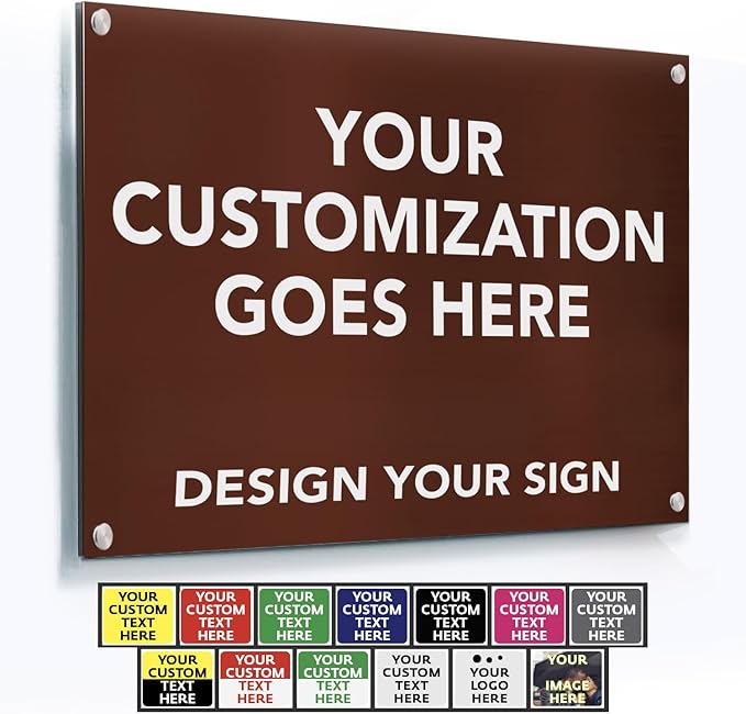 Custom Metal Signs, Personalized Aluminum, Business Safety Signs, Waterproof by SpeedyOrders