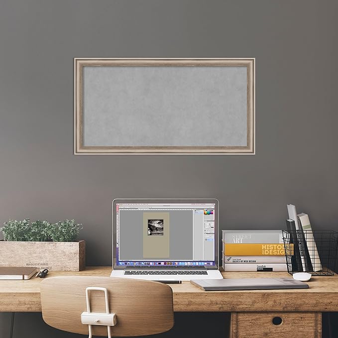 Amanti Art Silver Framed Magnetic Board 14x26 Small Vision Board - Image 6