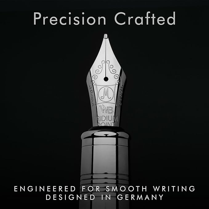 Wordsworth & Black Majesti Fountain Pen -, Luxury Case, Chrome Finish, Iridium - Image 5