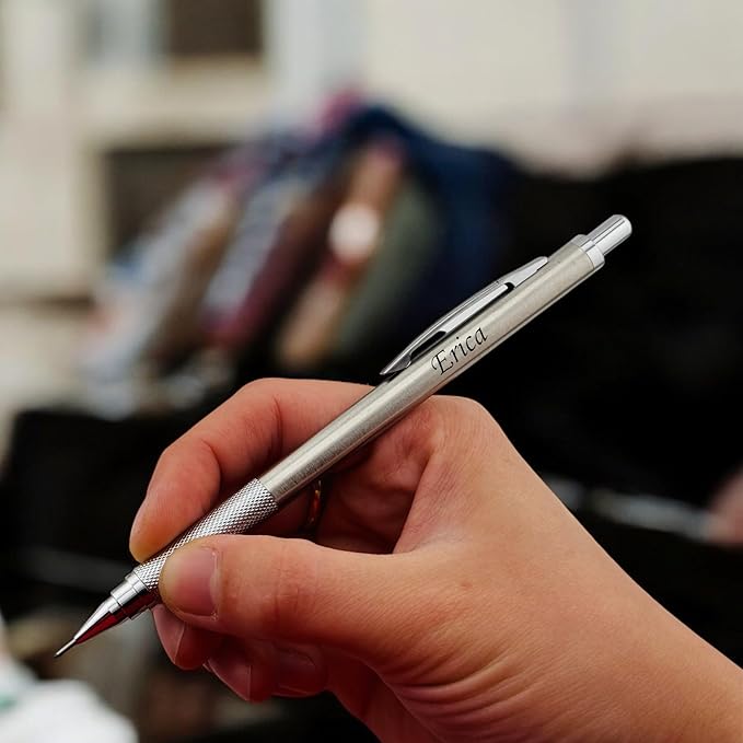 ELMA VADA STUDIO Custom Engraved Mechanical Pencil Set – Personalized 0.7mm & - Image 3
