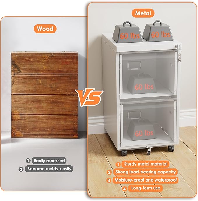METAN 2 Drawer Vertical File Cabinet - Image 6
