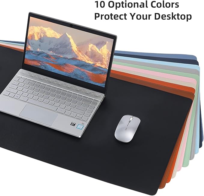 Wolaile PU Leather Desk Pad, 36x17 in Large Computer Desk Mat, Waterproof - Image 7