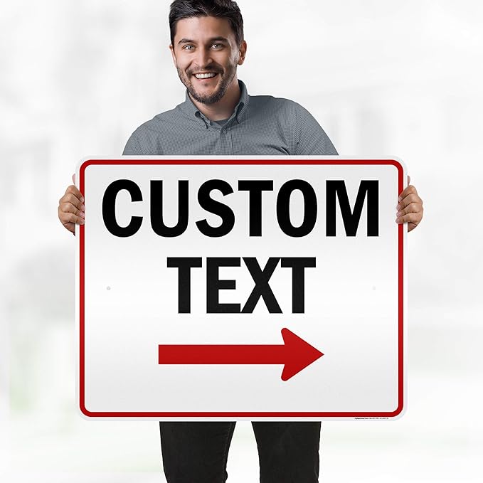 Custom Arrow, Custom Directional Sign, Right Arrow, 24x30 Inches, 3M EGP - Image 2