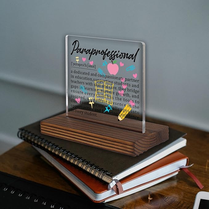 Paraprofessional Gifts, Thank You Desk Sign - Image 2
