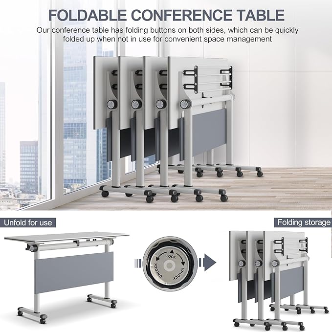 Conference Table for 4-10 People, Wooden Meeting Room Table - Image 9