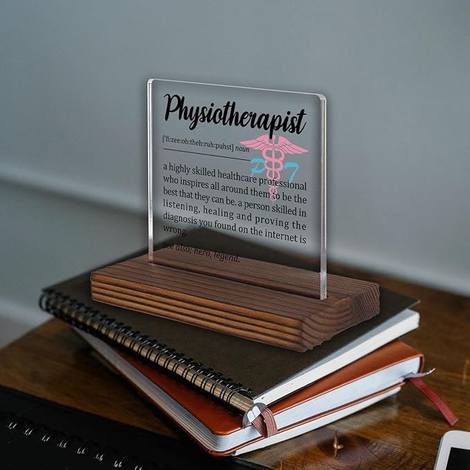 Physiotherapist Appreciation Gift Desk Sign, Funny Physical Therapy Office Decor - Image 2