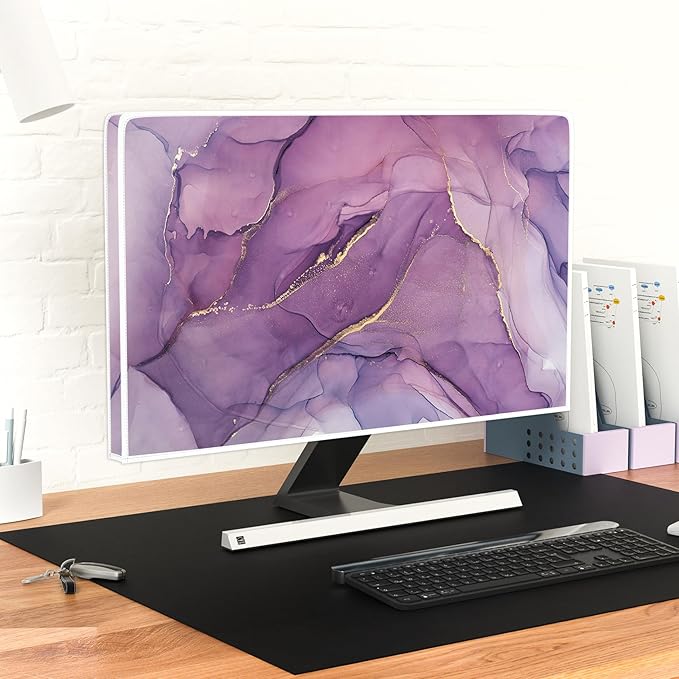 Baocicco Fashion Violet Marble Waterproof 22, 25 Inch Anti-Static Dustproof - Image 4