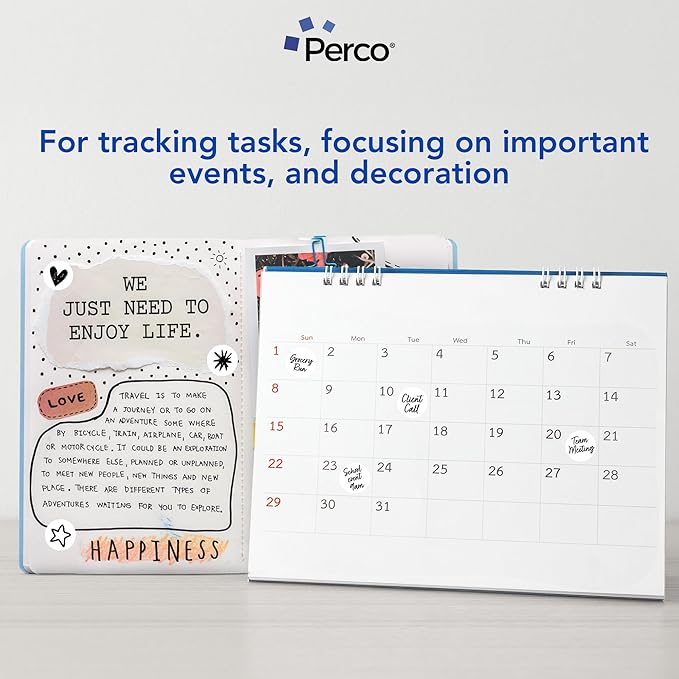 Perco White 1-Inch Round Circle Dot Sticker Labels - Image 3