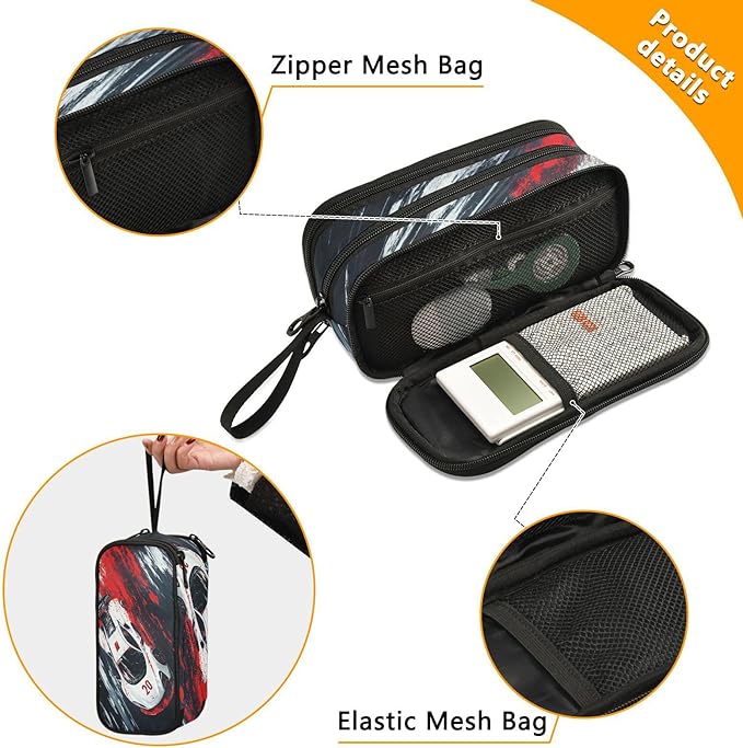 BOENLE Racing Car Truck Pencil Case Box Boys Girls Large Pencil Pouch - Image 2