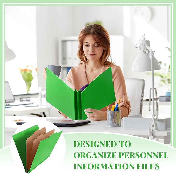 Skyygemm 60 Pcs Classification Folders Letter Size, 2 Divider Pressboard File - Image 6